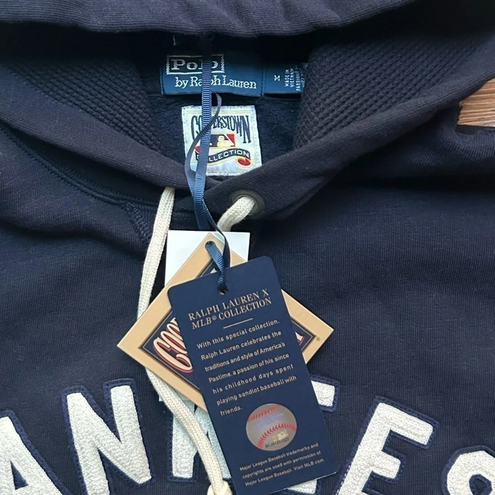 Polo Ralph Lauren | New York Yankees Hoodie in Navy Blue - Picture 9 of 10